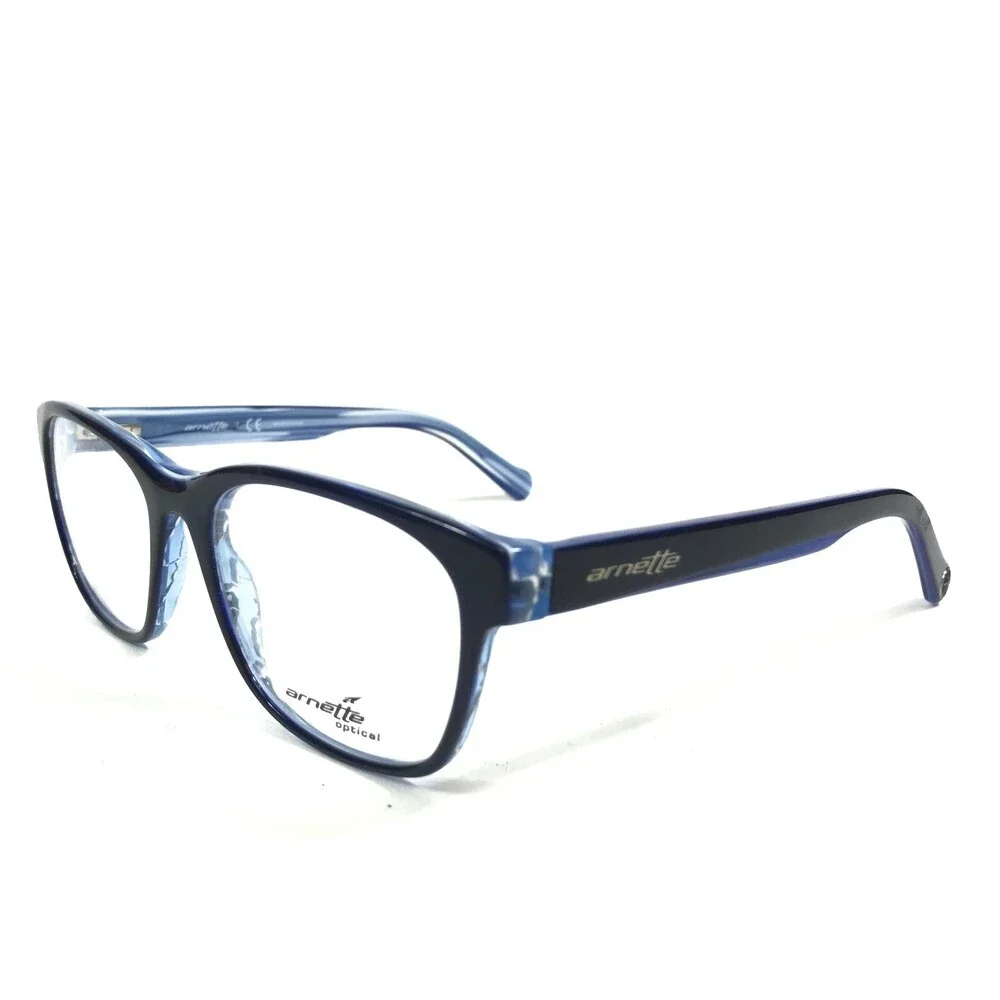 Arnette Eyeglasses Frames 7081 1156 SELECTOR Black Blue Square 52-19-140
